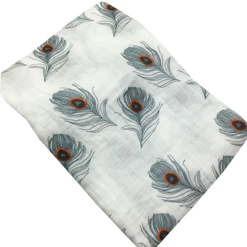 بطانية ناعمة للأطفال من الموسلين 100% قطن قماط 47 × 47 بوصة قماط قابل للتنفس لحديثي الولادة تلقي البطانيات مثالية