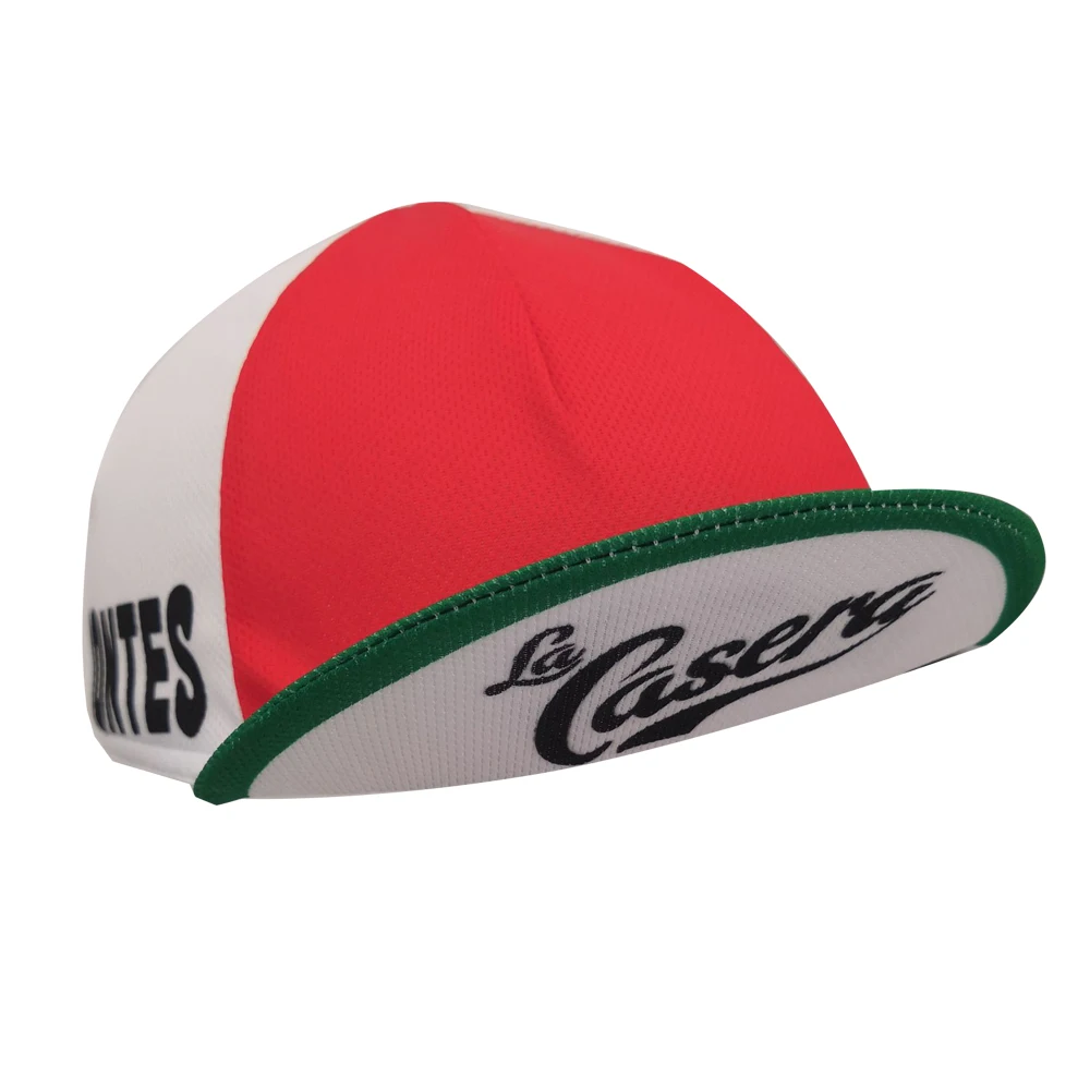 Bahanontes La Casera Retro Cycling Jersey and Cycling Cap Red Bike Jersey Team Road Bicycle Clothing