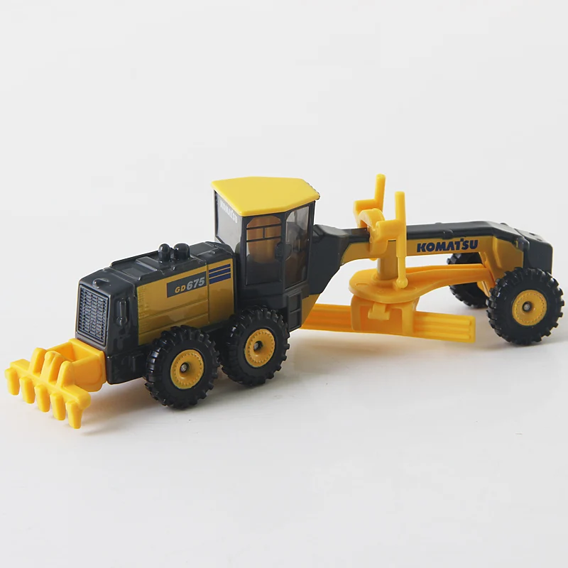 TAKARA TOMY 140 Komatsu Road Grader alloy simulation model, children\'s collection of decorative toys, holiday gifts for children