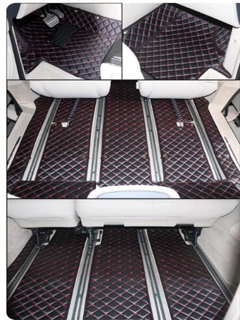 

Специальные автомобильные коврики на заказ для Mercedes Benz V 220 d W447 2026-2014, 7-8 мест, полный комплект, водонепроницаемые ковры для V220 V220d 2018