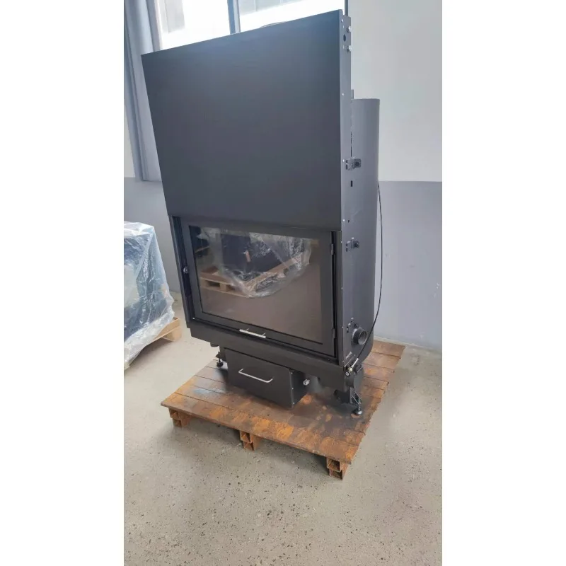 

TZAKI40 40 кВт Мощная современная дровяная печь-камин для помещений с большим смотровым окном и объемом 120 л для вилл