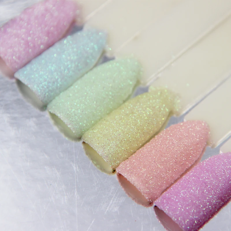 6 słoiki płatki Glitter Glitter olśniewająca perła różowy proszek do zanurzania na paznokcie akrylowe narzędzia Glitter Mix AB Color .008 najdrobniejszy brokat