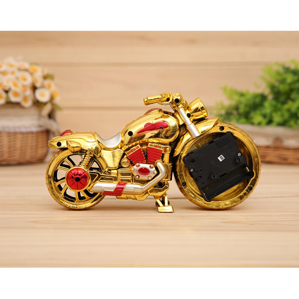 

Luxury Vintage Motorcycle Clock Exquisite Design Motorbike Gift Home Furnishing Accurate Quartz Movement Random Pattern