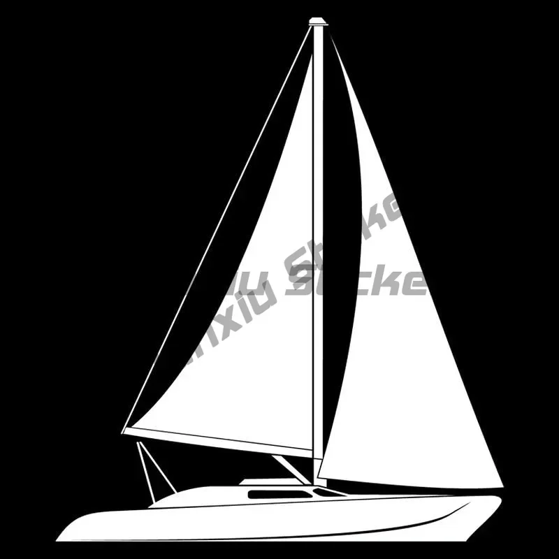 Sail Boat Fashion Car Styling Decoration Vinyl  Sticker