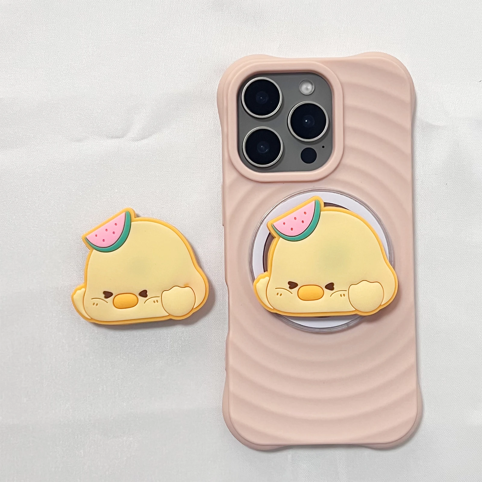 Мягкий держатель для телефона с милым животным, тортом и курицей Griptok, подставка для телефона, поддержка iPhone 17, iPhone, 16 Pro Max, Samsung