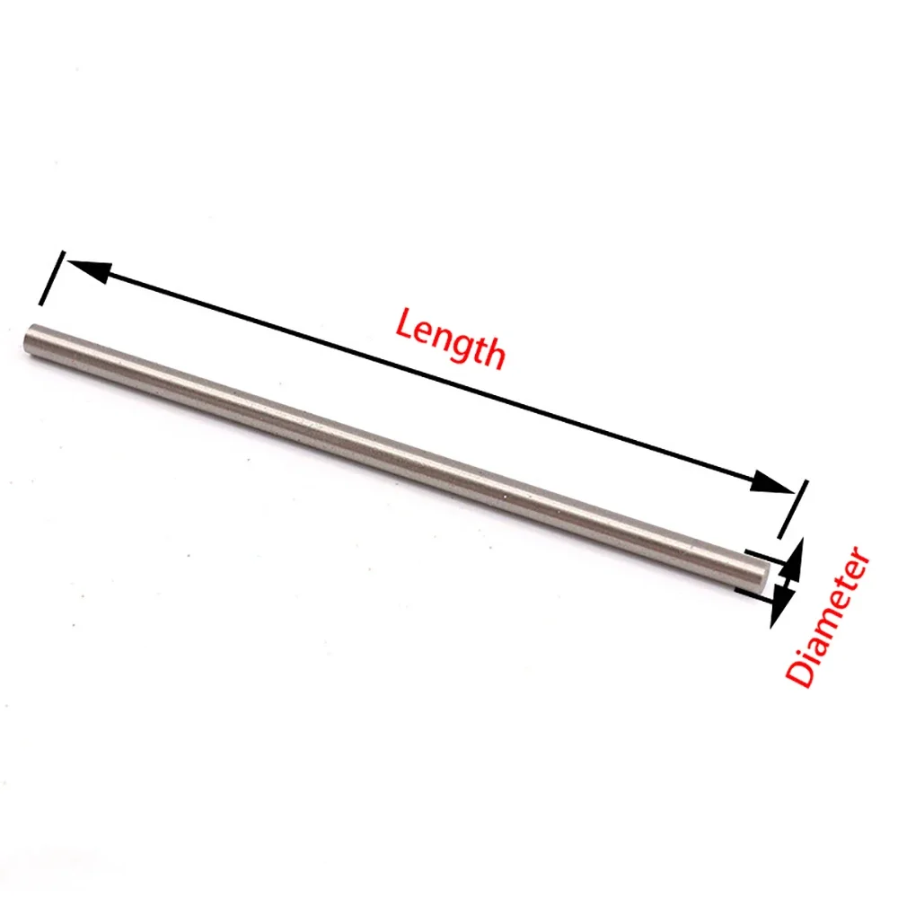 1Pcs HSS Steel Round Rod Bar Shaft Axle 200mm Long 3mm 4mm 5mm 6mm Diameter Linear Spindle Shaft Straight Shank Drilling Tools