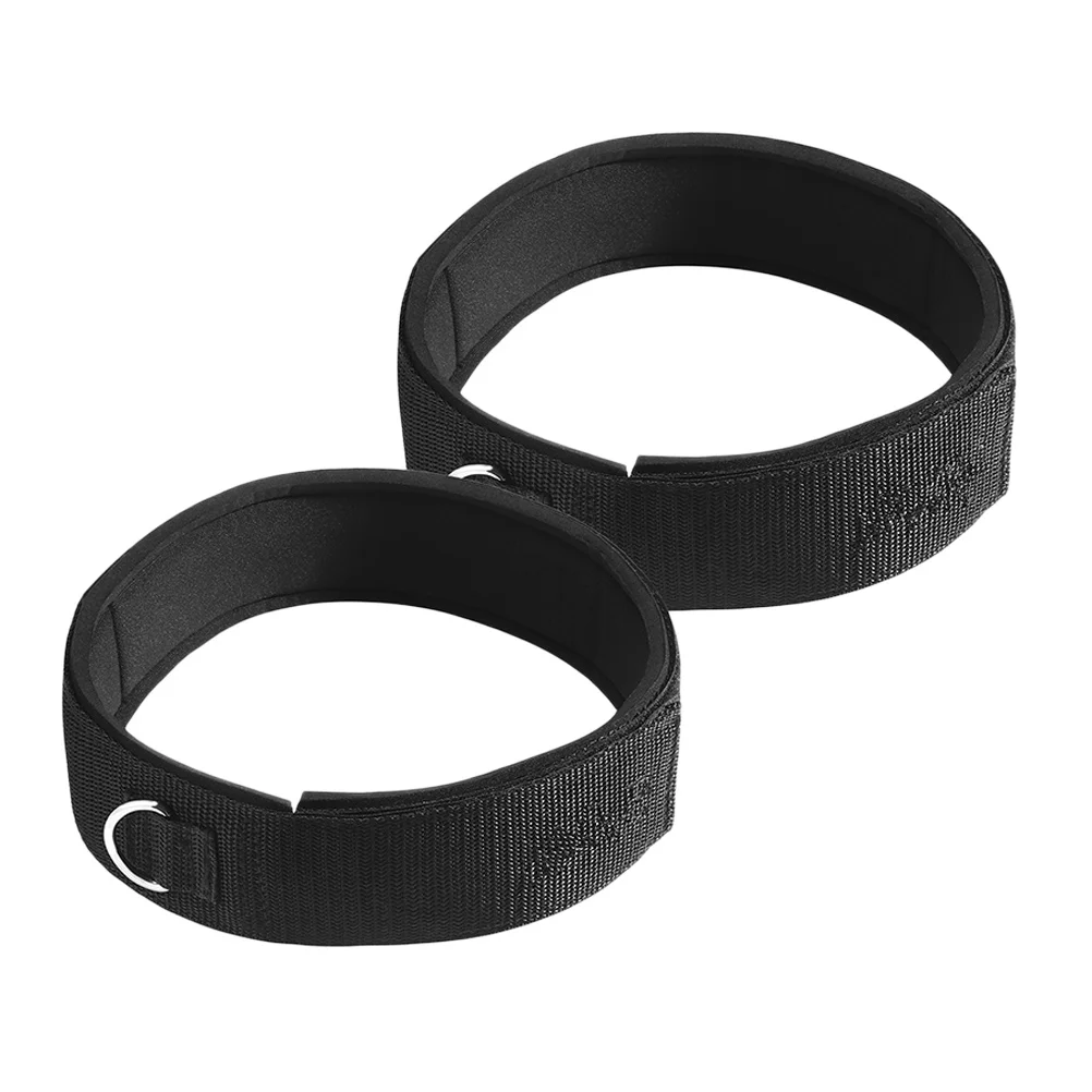 

1Pair Fitness Elastic Strap Adjustable Thick Neoprene Padding Nylon Thigh Cuff Resistance Training Accessories for Leg Exercises