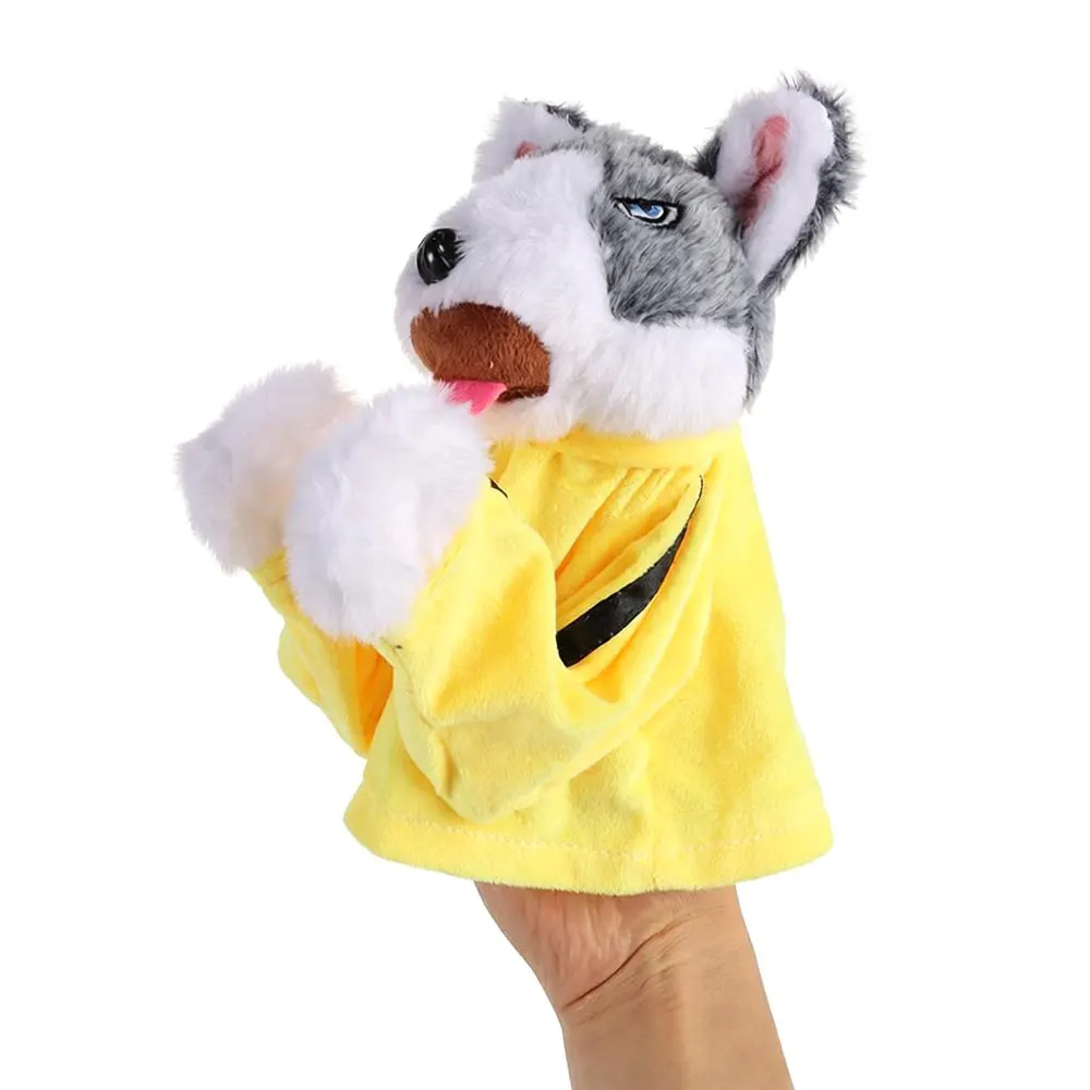 New with Sound Boxing Dog Doll Battle Kids Gifts Tricky Doll Plush Husky Vocal Hand Puppet