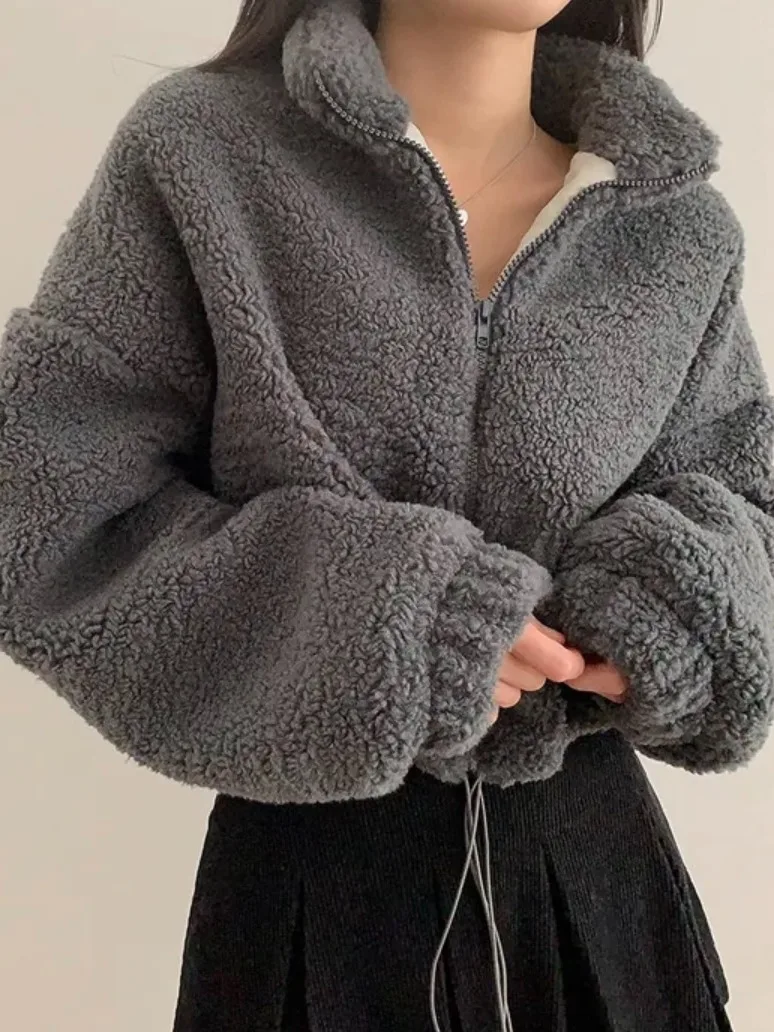 

Шикарная осенне-зимняя хлопковая куртка, женское модное пальто с воротником-стойкой на молнии и меховым дизайном, теплое повседневное пальто с завязками...