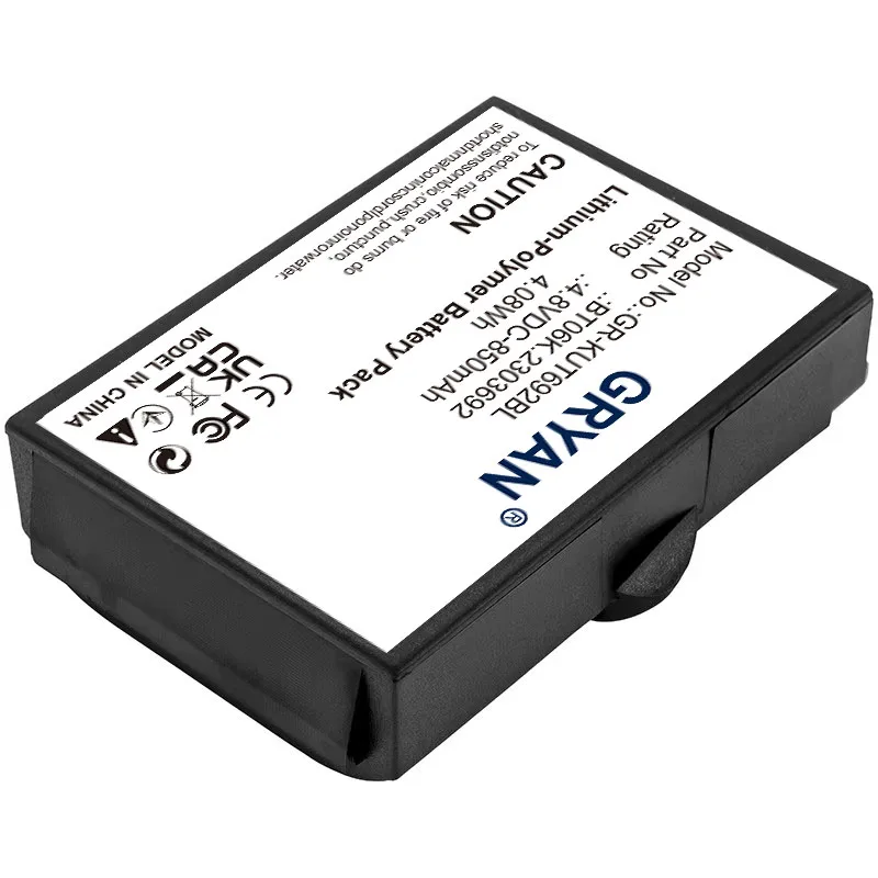 GRYAN  850mAh Battery For IKUSI 2303692 BT06K RAD-TST70 TM70/1 TM70/2 RAD-TS RAD-TF T71 T72 ATEX Transmitters BT06K 2303692