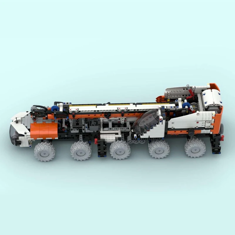 1391 PCS Speedy Sports Car Heavy Module Crane LT78+C (3 x 42178 mod) MOC Customize Modular Building Block DIY Toy Birthday Gift