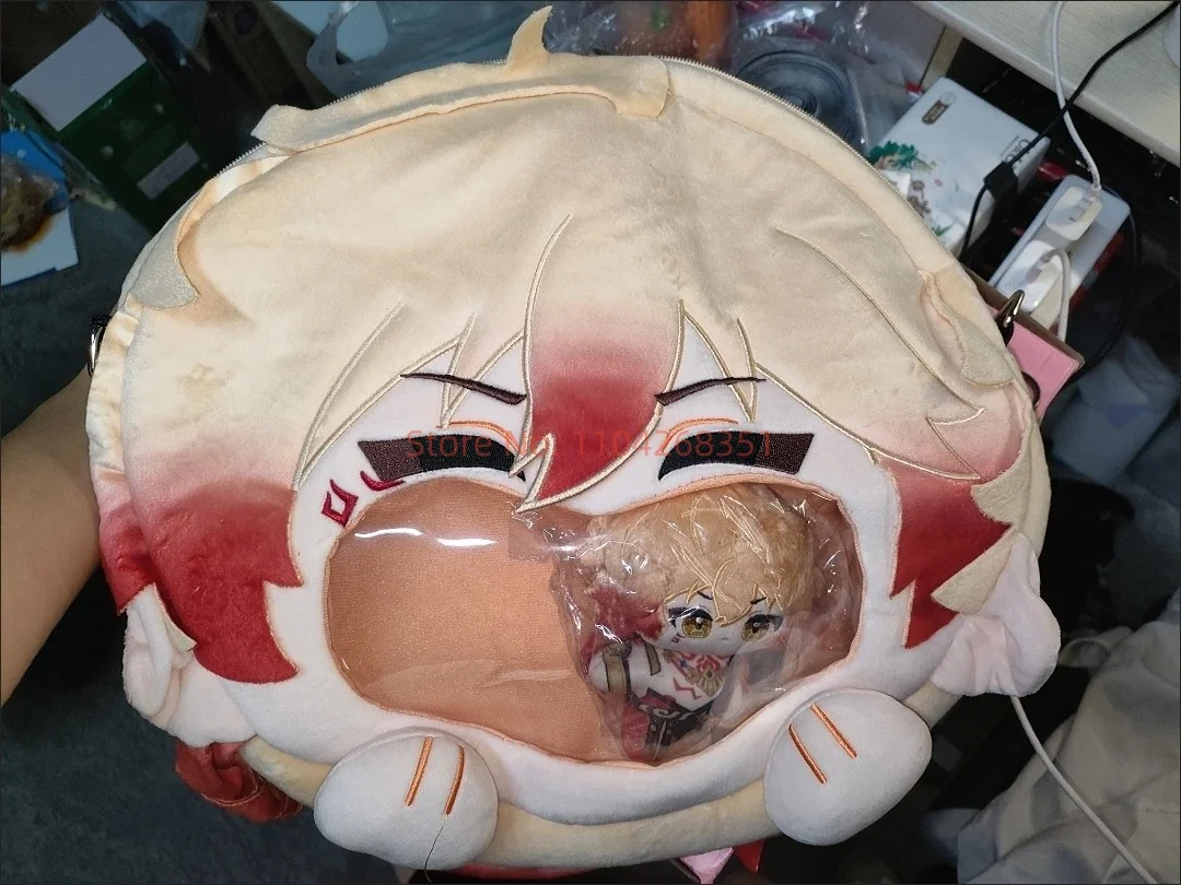 Game Honkai Star Rail Mydei Cosplay Plush Bag Laugh Face Transparent Itabag Backpack Mydeimos Travel Messenger Cute Bag Toys