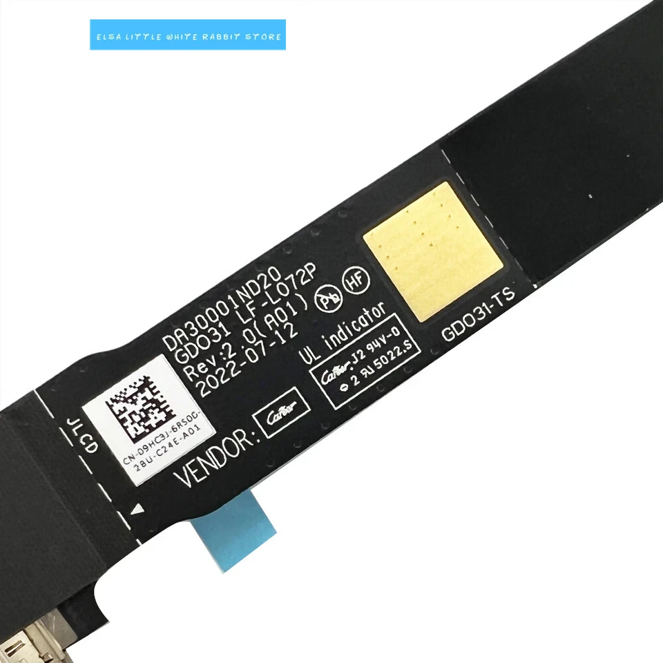 FOR Dell XPS13 9320 UHD EDP LCD Touch Flex Cable 09HC3J DA30001ND20 GDO31