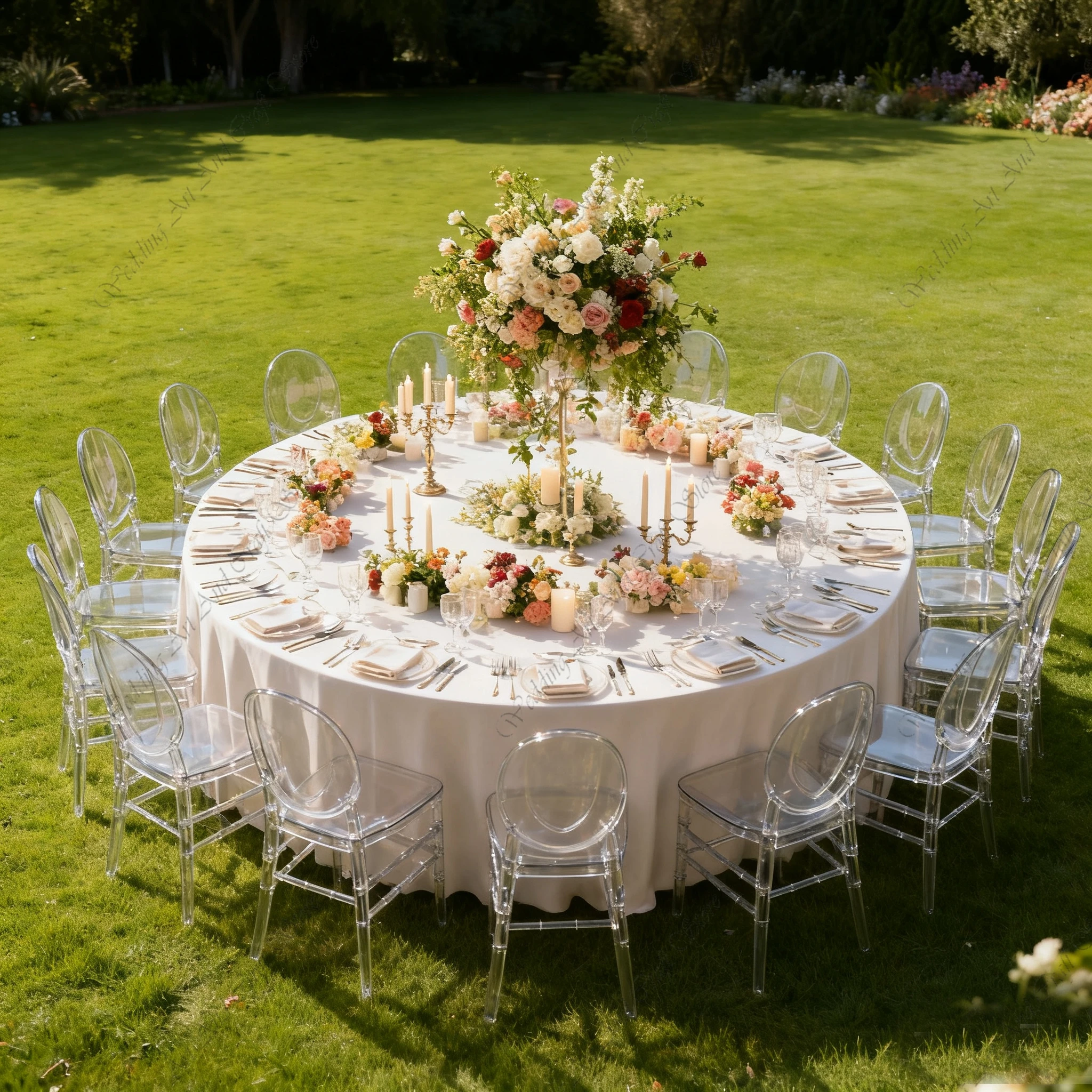 56pcs f30 Clear Crystal Resin Acrylic Transparent Chiavari Wedding Chair for Event Hotel Banquet Party Wedding Props hh376