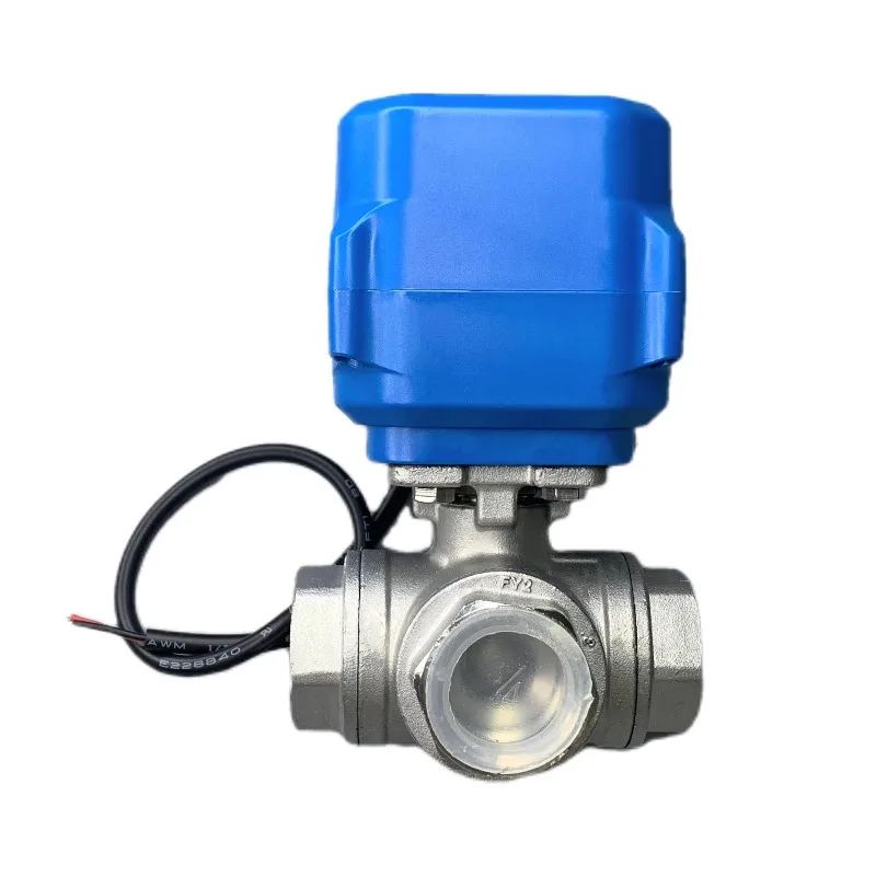 

3-Way Stainless Steel Electric Ball Valve Smart Water Control Manual Power General Electric Actuator Electrical Control Valve