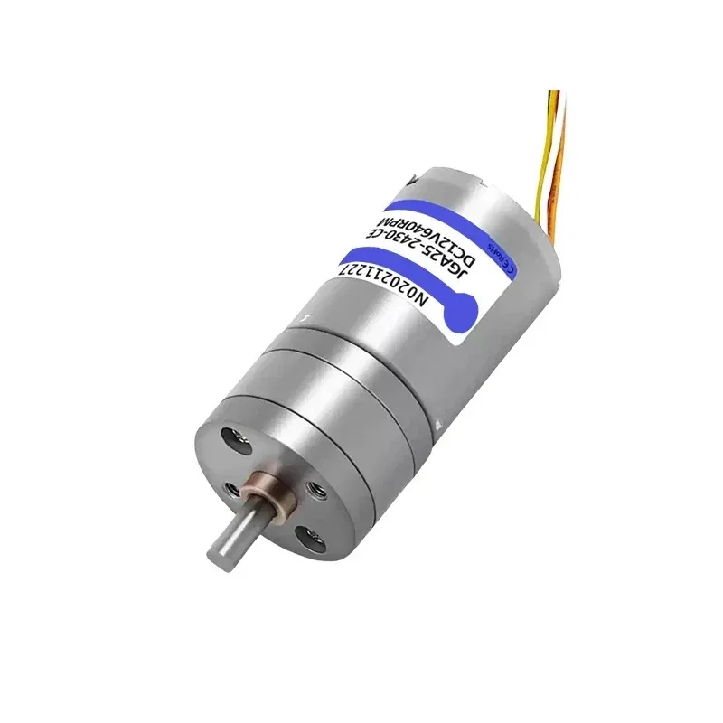 JGA25-2430 Mini DC Geared Motor with Hall Encoder 12V 24V All Metal Gear Adjustable Speed Long Service Life Reduction Motor