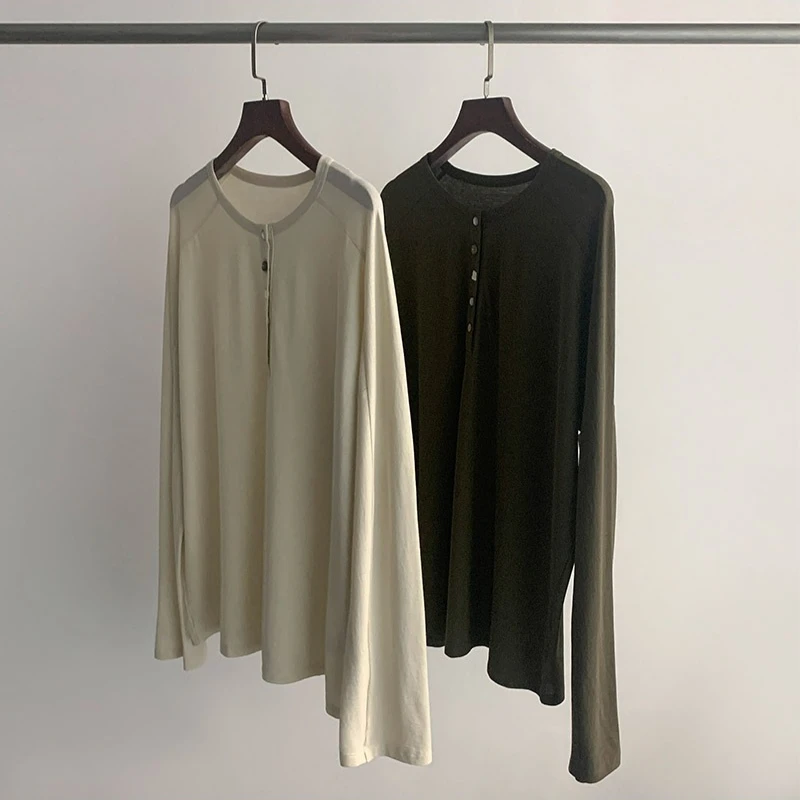 New Long-sleeved Loose Casual Cotton T-shirt Comfortable and High-end Top for Women