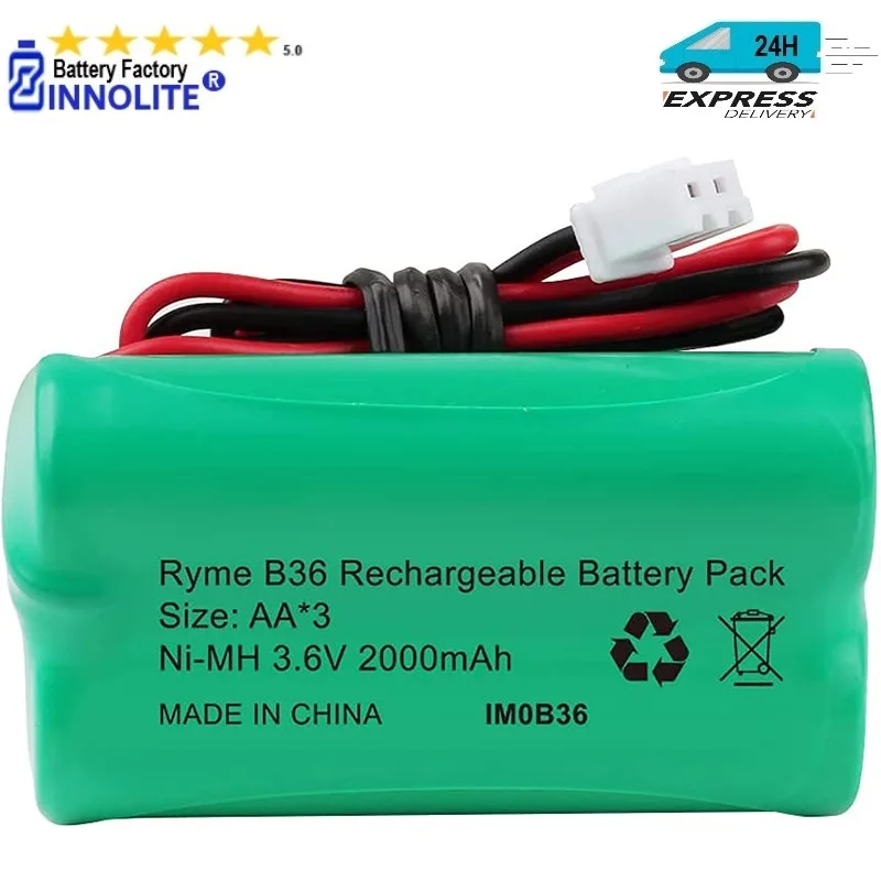 

Ni-MH 3.6v AA Battery Compatible with Emergency Light Exitronix 10010037,Craftsman 73904 Flashlight Max Power B2-0031 MH468886