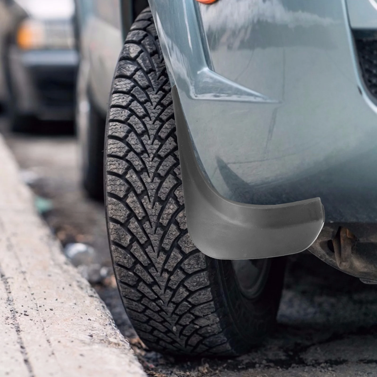 4 Pcs Wheel Plastic Mud Flaps Refit Vehicle Mudguard Car Black Protective Parts - Image 3