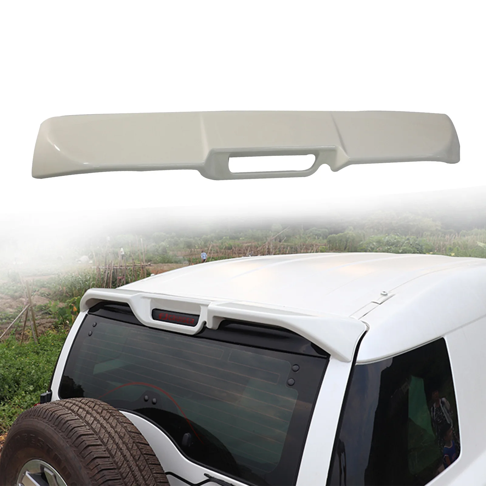 For Toyota FJ Cruiser ABS Spoiler Modification Fixed Wind Spoiler Appearance Decoration FJ Tail Sports Spoiler Accessories