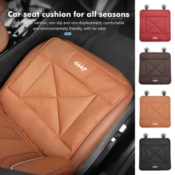 Leather Car Seat Cover Winter Warm Seat Cushion Anti Slip Pad For Jeep Grand Cherokee Compass Patriot Renegade Wrangler