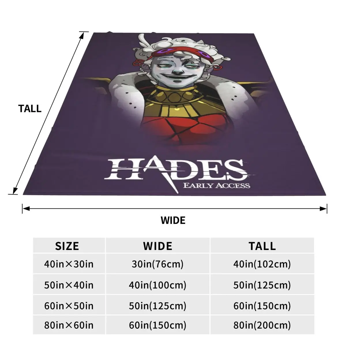 Role Playing Games Hades Blanket Flannel Sofa Throw Blanket Portable for Home Bedroom Throws Bedspread Quilt