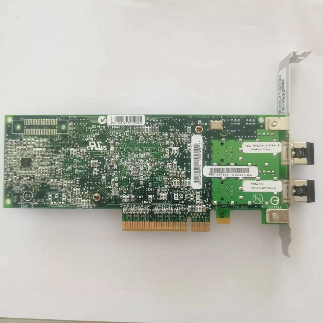 8GB Dual Port Fiber Channel Host Bus Adapter PCIe 8G SFP HBA Card Comes with 2 Modules