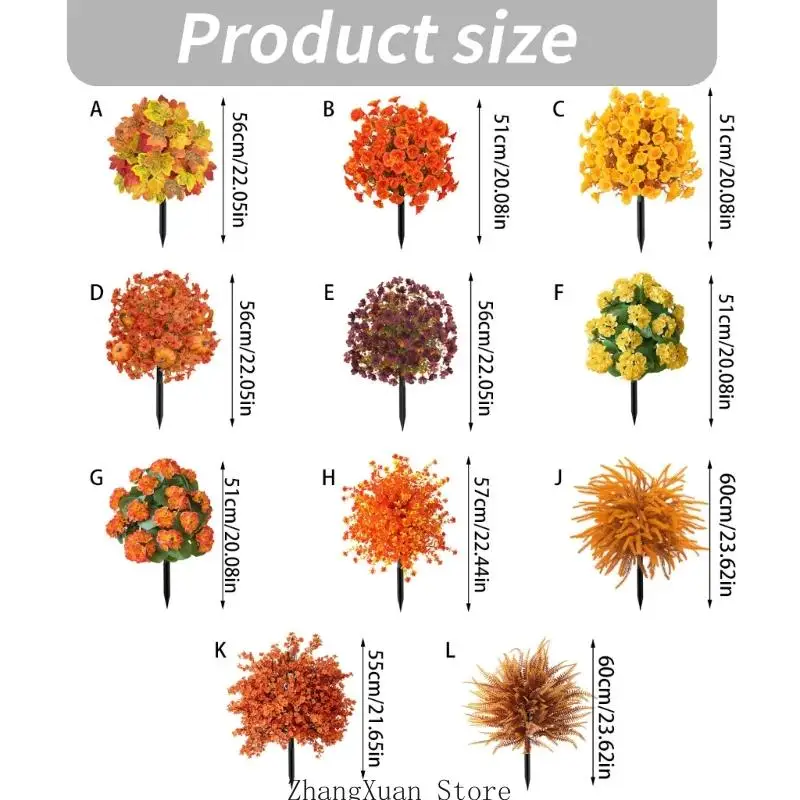 Blumenpfahl für den Außenbereich, Akzent für Veranda-Töpfe und Rasenkanten-Display, 3 x – Detail 6