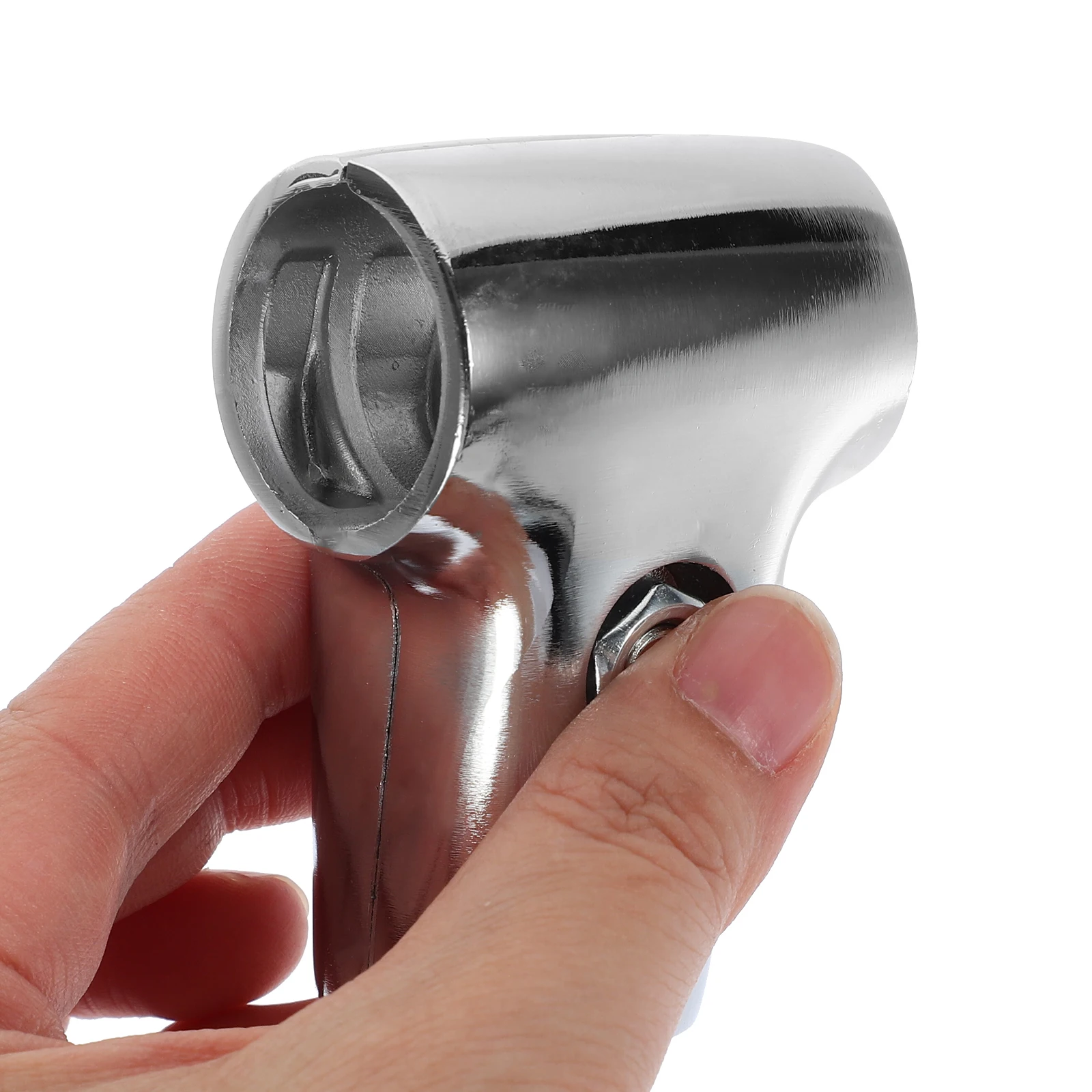 

2 Pcs Stainless Steel Connectors T-Shaped Pipe Fittings for Drying Racks Shelves 25mm Connector Bracket Clamps