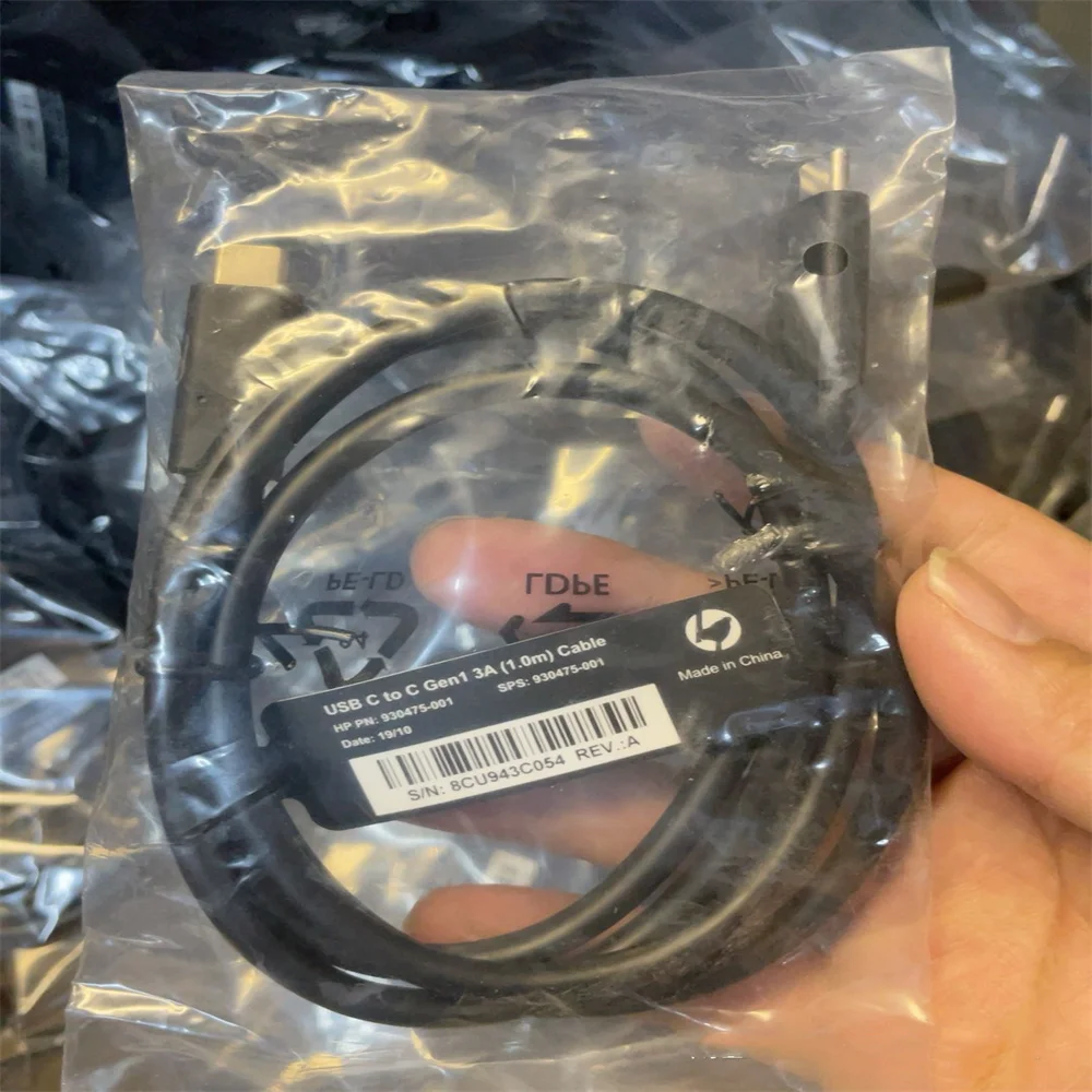 FOR HP HQ-TRE USB-C TO C Gen1 3A 1.0M Cable 930475-001