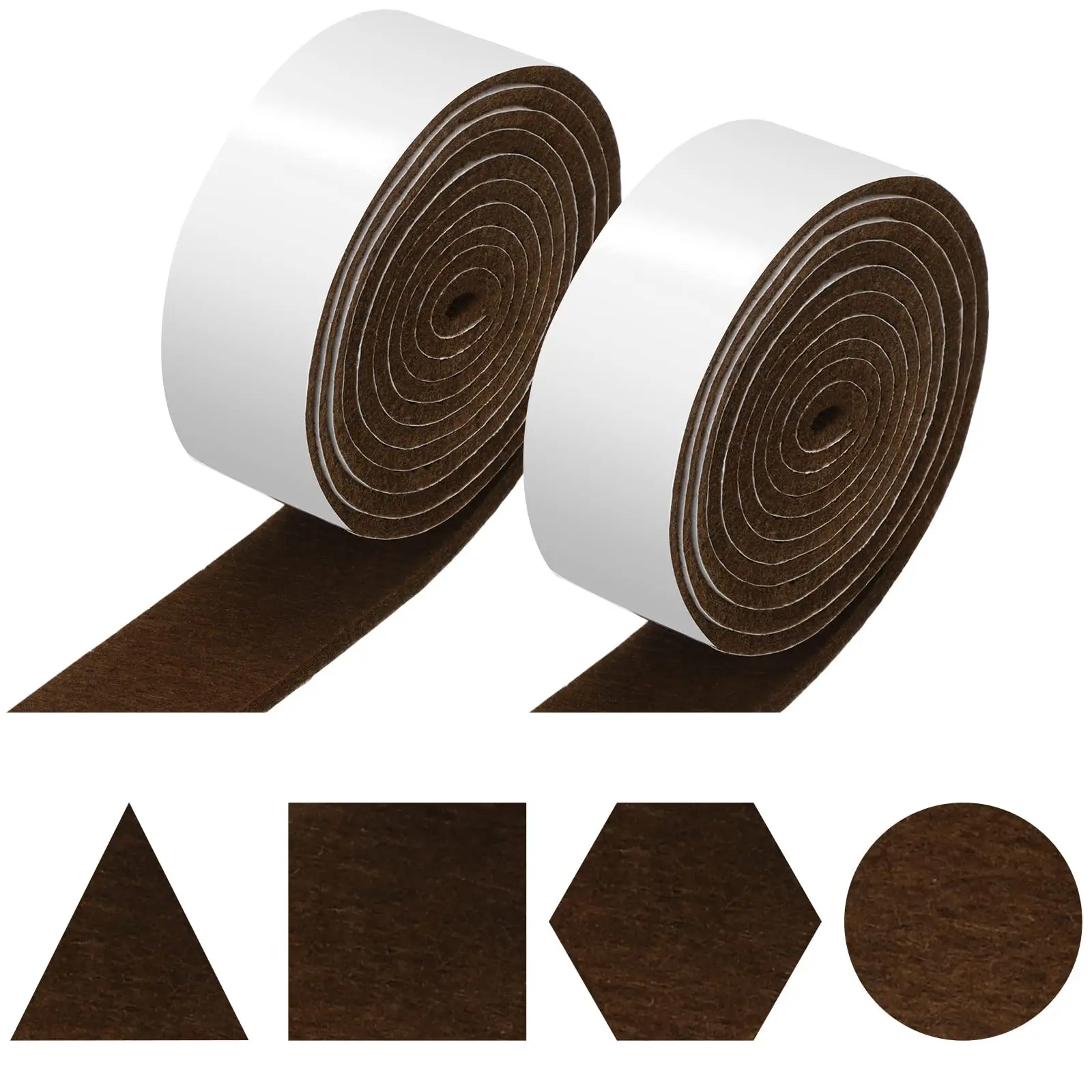 Felt Strips with Adhesive Backing Non Slip Felt Furniture Pads Adhesive Roll Tape for Protecting Hardwood Floors