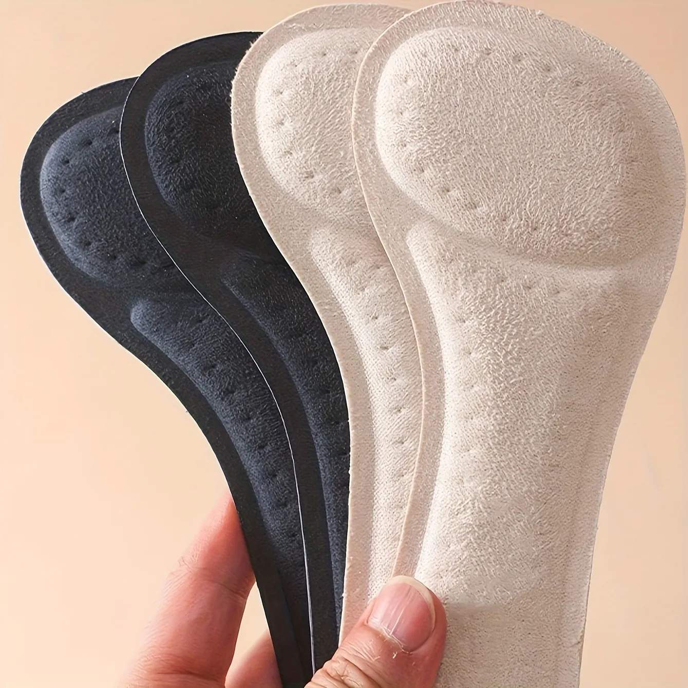 1 Pair Women’s Anti-Slip Shock-Absorbing Insoles | Soft Self-Adhesive Shoe Cushions with Odor Control for High Heels, Pumps image 2