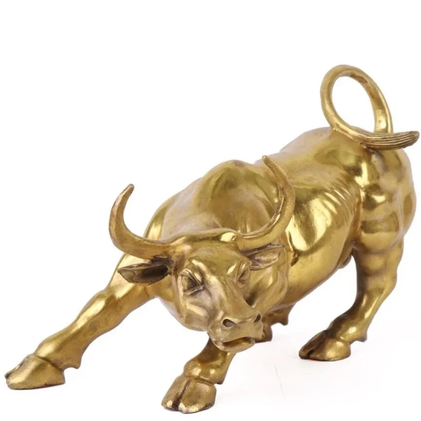 

Big Wall Street Bronze Fierce Bull OX Statue