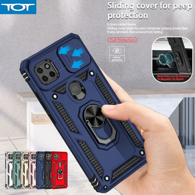 

For Moto G 5G 2023 Case Slide Camera Protect Armor Phone Case for Motorola Moto G 4G G5G 2023 Magnetic Holder Ring Back Cover