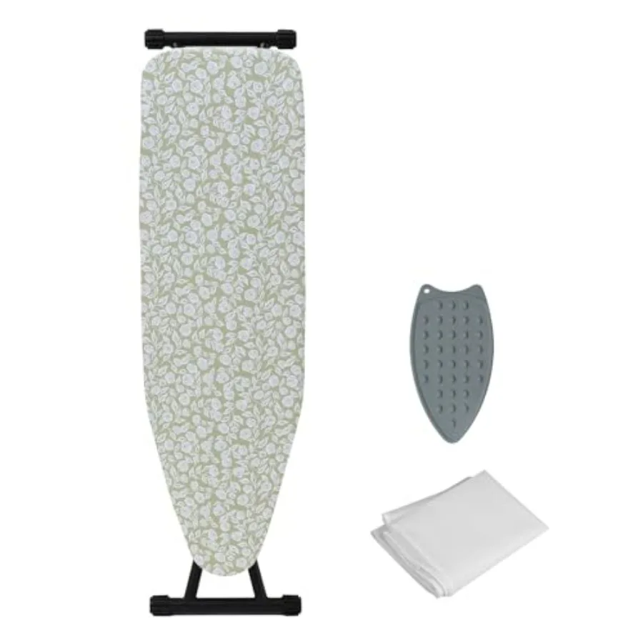 

Ironing Board Adjustable Height Folding Ironing Board with Iron Pad, Heat-Resistant Cover, Thick Steel Tube Compact Iron Board