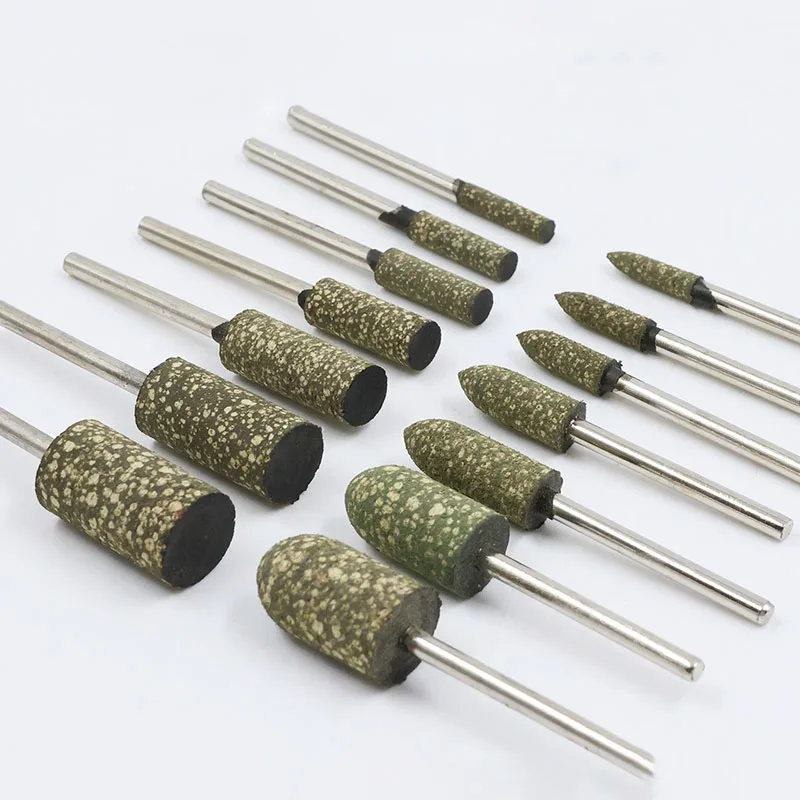 5Pcs Rubber Grinding Head 2.35mm/3mm Shank With Abrasives Grinding Wheel For Rotary Tools For Metal Plastic Polishing