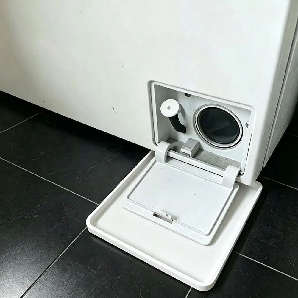3D Printed Washing Machine Drain Tray Leak-Proof Anti-Overflow Washer Drain Guide Tray Durable Keeps Floor Clean 1/2pcs 2026
