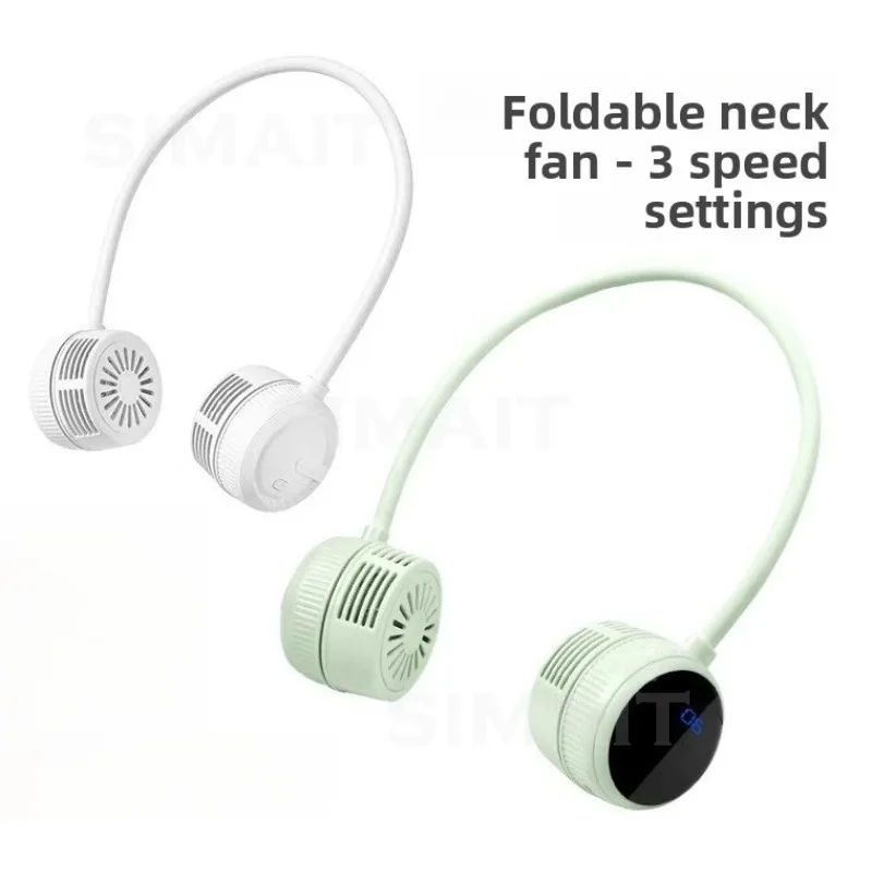 

Folding Neck Fan, Lazy Outdoor Portable, Portable Fan, Rechargeable Silent Bladeless Small Fan