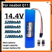 New 14.4V 12800mAh Rechargeable Li-ion Battery for Neabot Q11 Robot Vacuum Cleaner Replacement Accessories