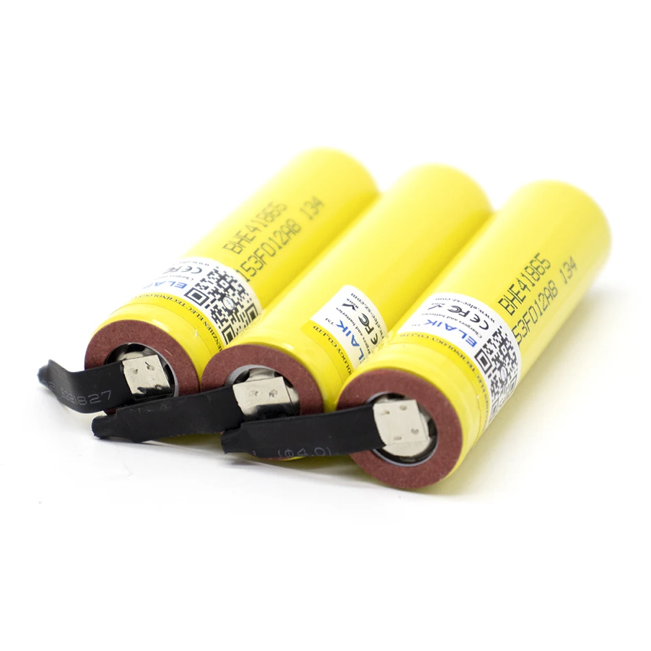 ELAIK 100% Original 18650 he4 3.6V Battery 2500mAh 20A 35A high drain HE4 18650 battery power tools +DIY Nickel
