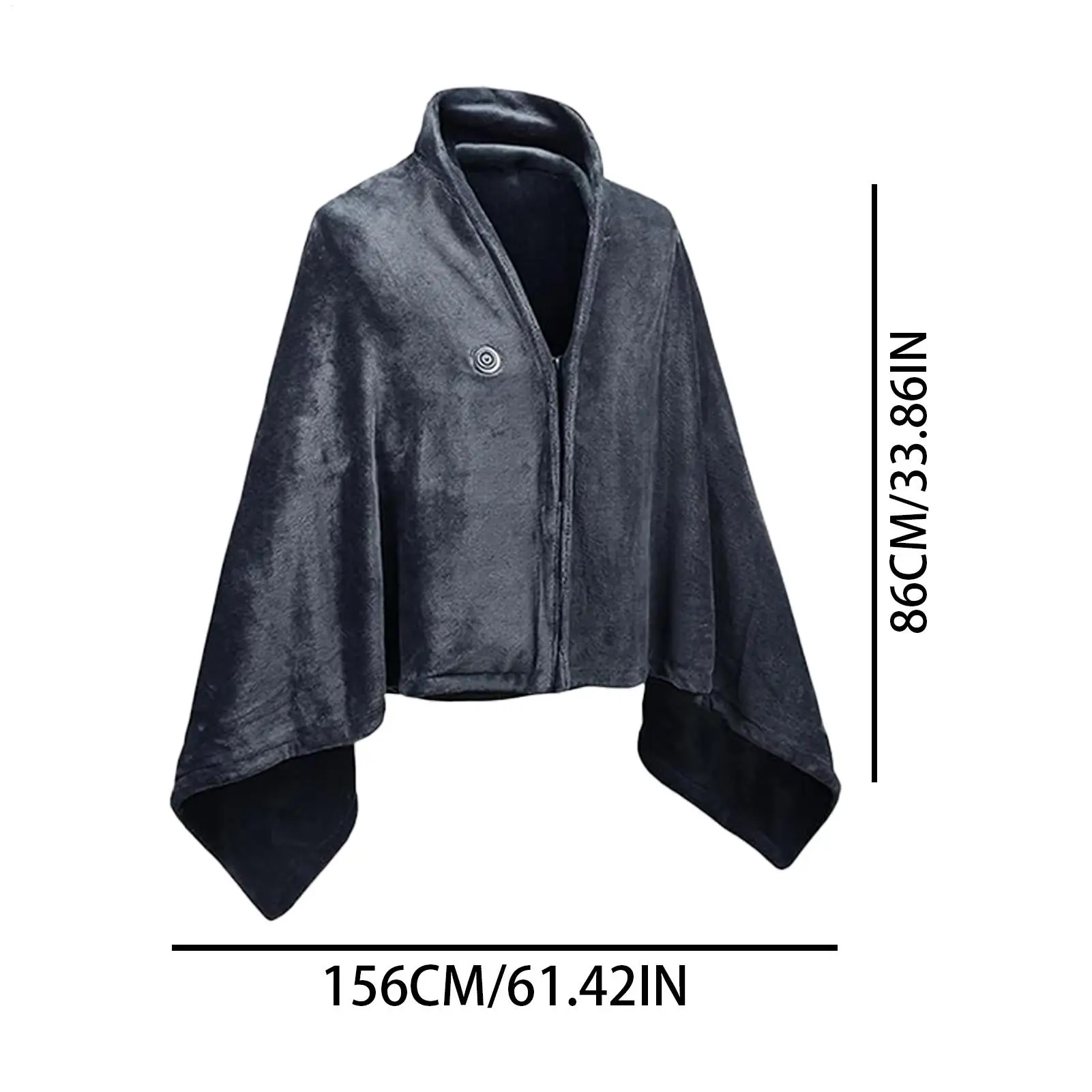 شال ساخن يمكن ارتداؤه USB شال كهربائي قابل لإعادة الشحن بطانية ساخنة قابلة للشحن لغرفة المكاتب مدرسة السفر مخيم نزهة #6