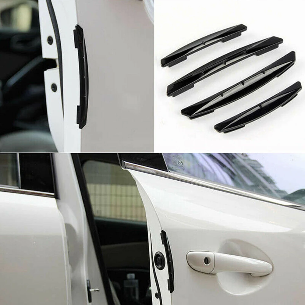 4Pcs  Styling Mouldings Car Door Edge-Scratch Anti-collision Protector Guard Strip Universal Auto Accessories Exterior Parts