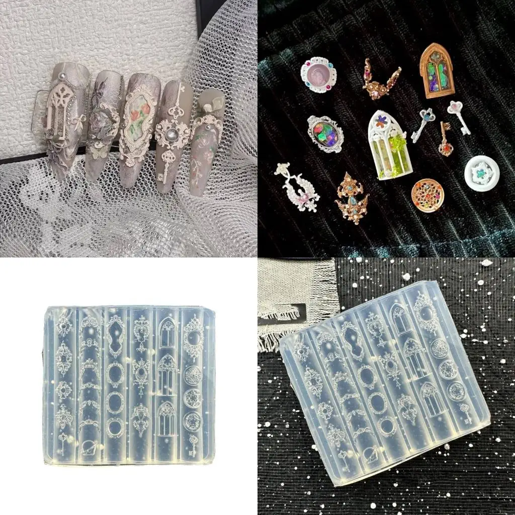 

N2UE Floral Embossed Silicone Art Mold For Professional Salon Or Home Use