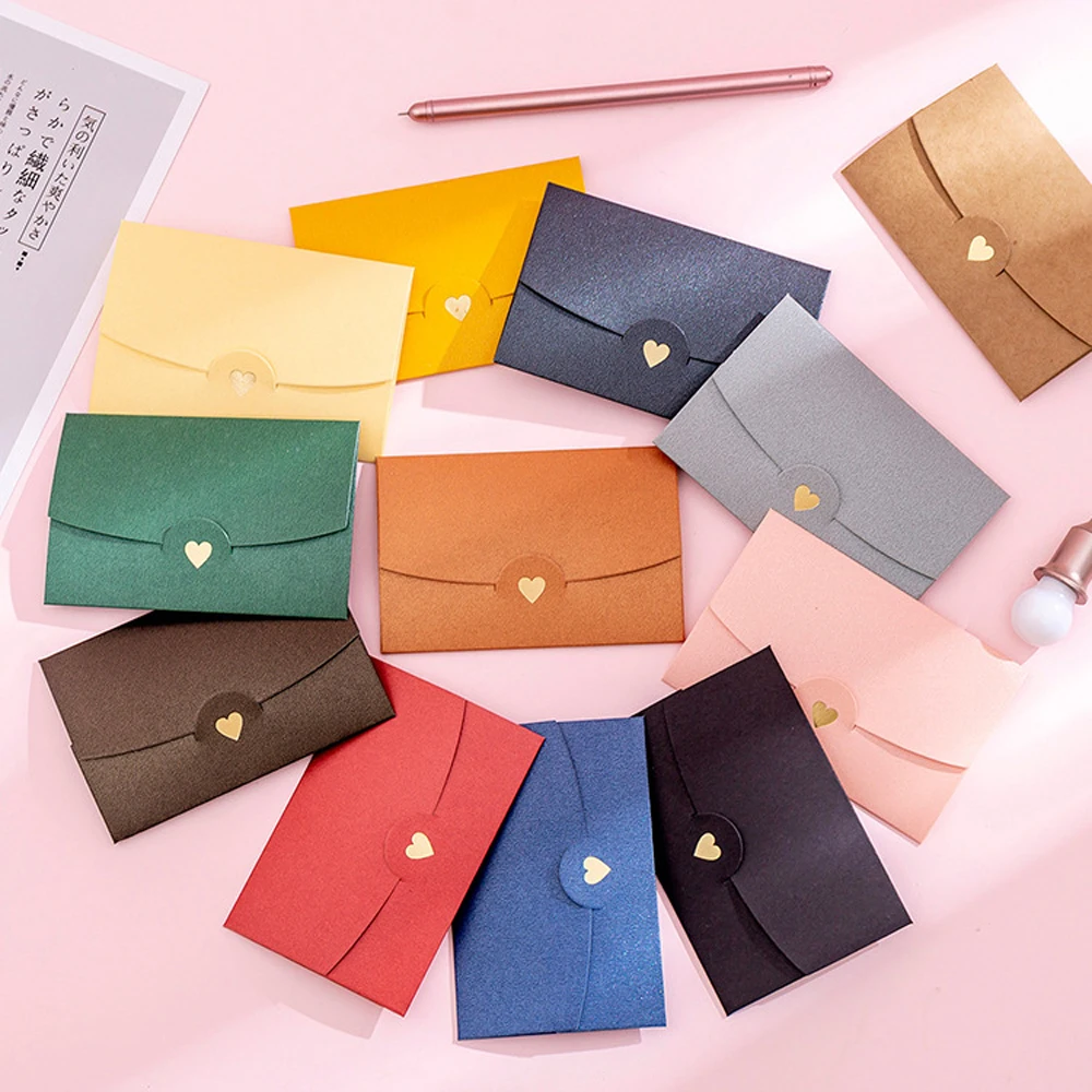 Invitation Stamping Love 10.5*7CM For Letter Pearlescent Paper Paper Envelopes Greeting Card Mini Envelopes Name Card