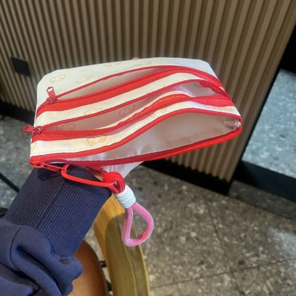 Fashion dengan Pegangan Tas Penyimpanan Ritsleting Tas Kosmetik Kapasitas Besar Tas Perlengkapan Mandi Multifungsi