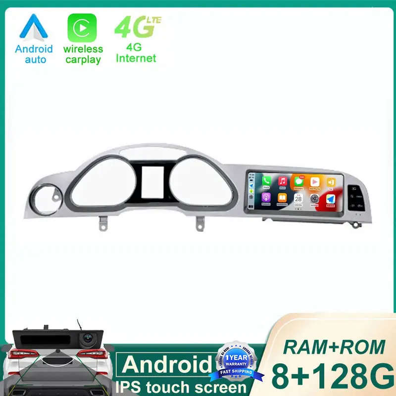 

8,8 дюймовый сенсорный экран Android 14 для Audi A6 A6L C6 2005-2012 автомобильные мониторы Carplay автомобильные аксессуары мультимедийный радиоплеер