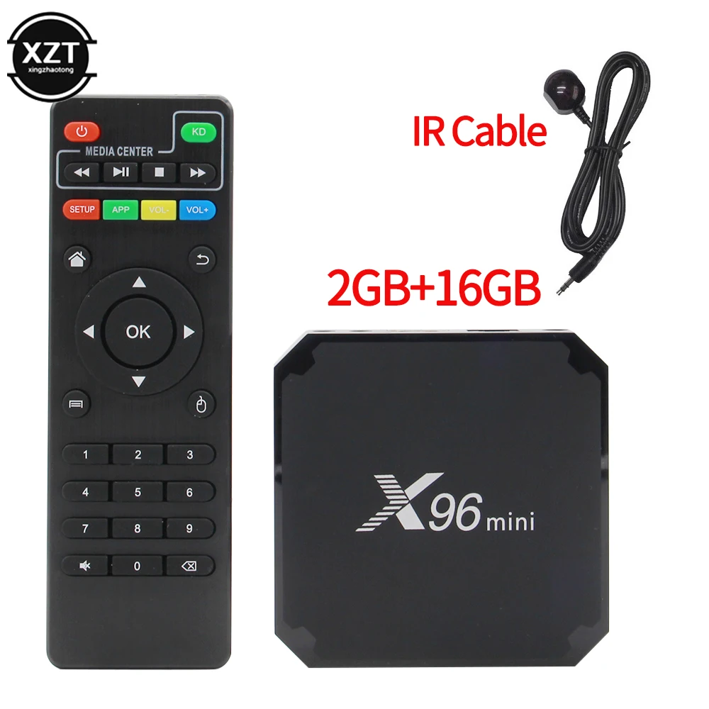X96 mini X96mini الذكية صندوق التلفزيون أندرويد 11.1 2GB/16GB TVBOX X 96 mini Amlogic S905L H.265 4K 2.4GHz واي فاي ميديا بلاير مجموعة صندوق