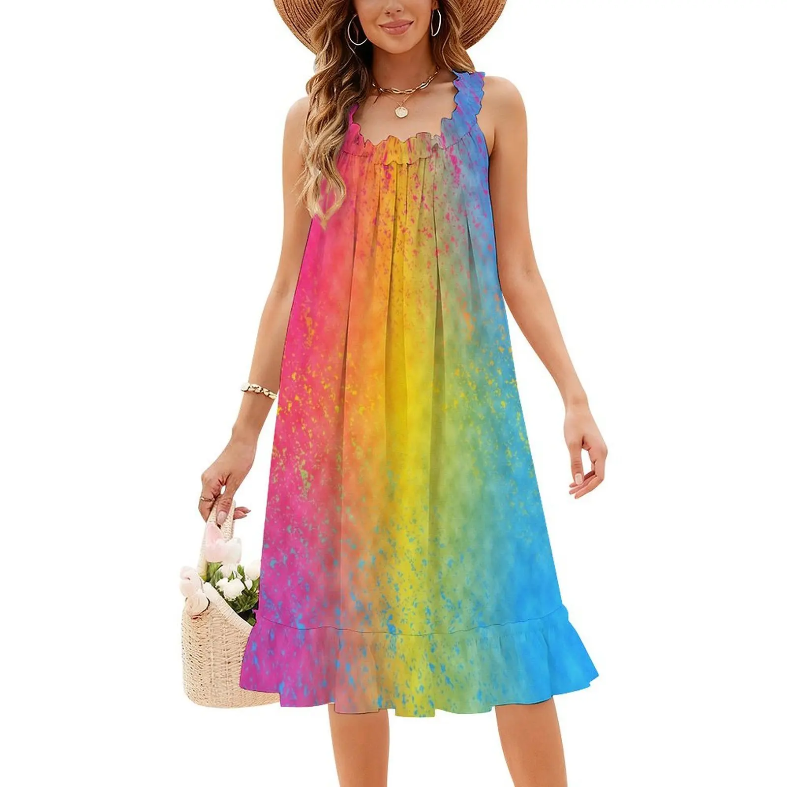 مع فستان بوهيمي عتيق من Pan Pride بأكمام منتفخة أو خيارات بدون أكمام للنساء فستان Pansexual Pansexuality Pan Pan Pan Pride