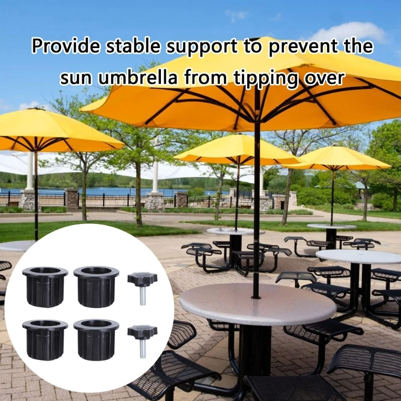 Set of 8 Plastic Patios Table Umbrella Hole Rings Plug Caps Garden Parasol Hole Insert Set for Outdoor Umbrella Support