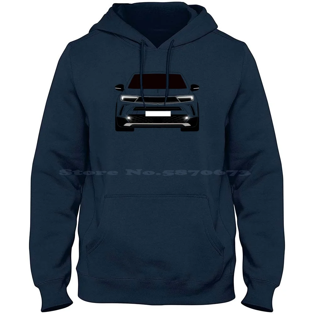 Crossland 100% Cotton Hoodie Crossland Opt Opel Vauxall Turbo